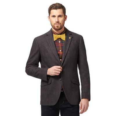 Hammond & Co. by Patrick Grant Dark grey wool blend checked jacket